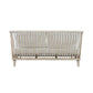 Marley Mango Wood 2.5-Seater Sofa in White Driftwood - Chocolate Wood