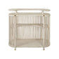Marley Mango Wood Bar Stool in White Driftwood - Chocolate Wood