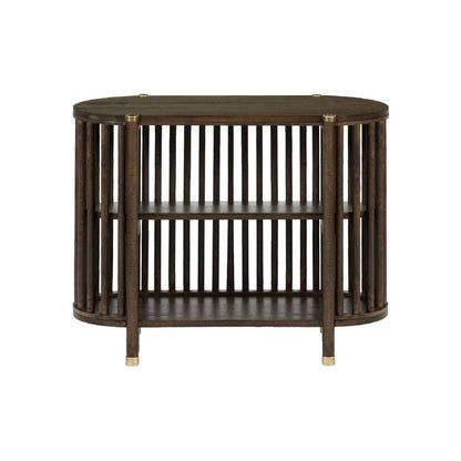 MARLEY MANGO WOOD CONSOLE TABLE IN WALNUT - MyChocolateWood