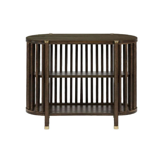 MARLEY MANGO WOOD CONSOLE TABLE IN WALNUT - MyChocolateWood