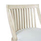Marley Mango Wood Hamptons Counter Stool in White Driftwood - Chocolate Wood