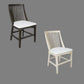 Marley Mango Wood Hamptons Dining Chair in White Driftwood - Chocolate Wood