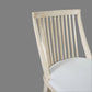 Marley Mango Wood Hamptons Dining Chair in White Driftwood - Chocolate Wood