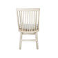 Marley Mango Wood Hamptons Dining Chair in White Driftwood - Chocolate Wood