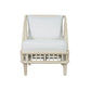 Marley Mango Wood Lounge Chair in White Driftwood - Chocolate Wood