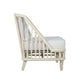 Marley Mango Wood Lounge Chair in White Driftwood - Chocolate Wood