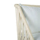 Marley Mango Wood Lounge Chair in White Driftwood - Chocolate Wood