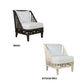 Marley Mango Wood Lounge Chair in White Driftwood - Chocolate Wood