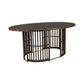 MARLEY MANGO WOOD OVAL DINING TABLE WALNUT - MyChocolateWood