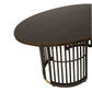 MARLEY MANGO WOOD OVAL DINING TABLE WALNUT - MyChocolateWood
