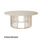 Marley Mango Wood Oval Dining Table in White Driftwood - Chocolate Wood