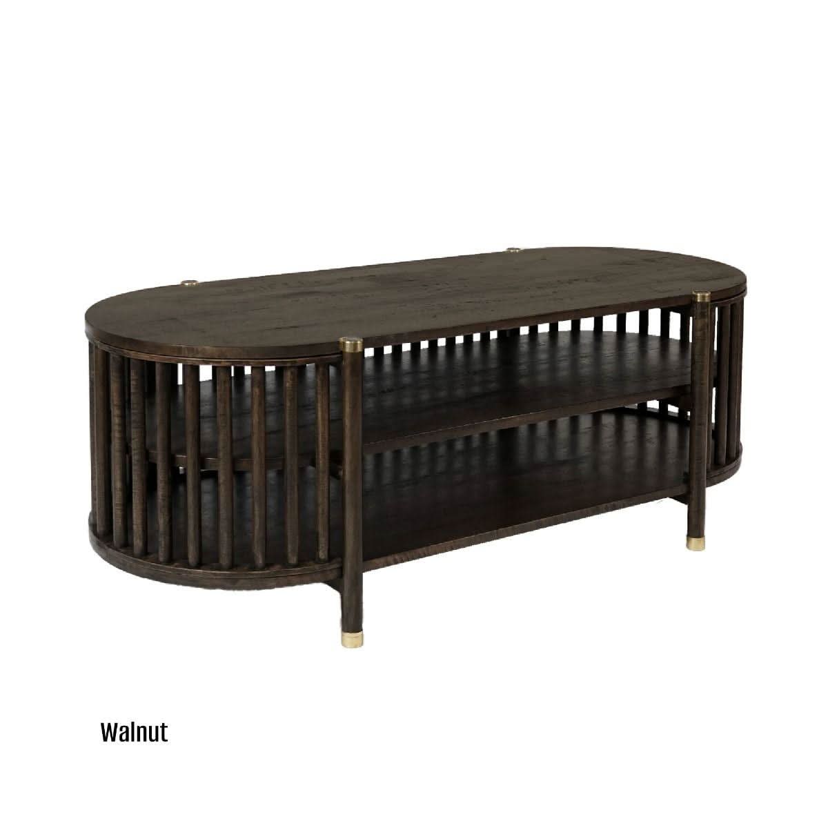 MARLEY MANGO WOOD TV UNIT WALNUT - MyChocolateWood