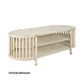 Marley Mango Wood TV Unit in White Driftwood - Chocolate Wood