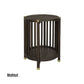 MARLEY ROUND MANGO WOOD SIDE TABLE WALNUT - MyChocolateWood