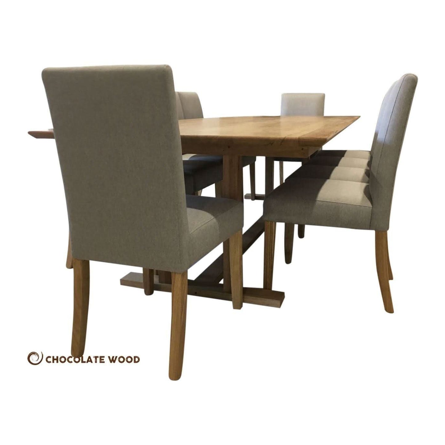MARLOW SOLID TASSIE OAK 11 PIECE DINING SUITE MADE TO ORDER LOCALLY