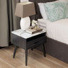 MARNI 1-DRAWER 1-NICHE BEDSIDE TABLE  ESPRESSO - MyChocolateWood