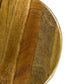 MARON STOOL BLACK PAINTED METAL/RUSTIC BROWN WASHED MANGO WOOD - MyChocolateWood