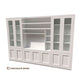 MARQUIS 4 PIECE WALL UNIT TV ENTERTAINMENT CENTRE BOOKCASE BOOKSHELF - MyChocolateWood