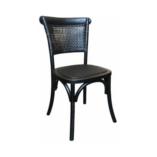 MARSEILLE RECYCLED ELM DINING CHAIR IN BLACK - MyChocolateWood