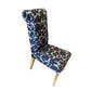 MARYLAND WARWICK ONYX VIVALDI FABRIC DINING CHAIRS MADE TO ORDER - MyChocolateWood