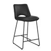 MATTILDA PU BAR CHAIR IN BLACK