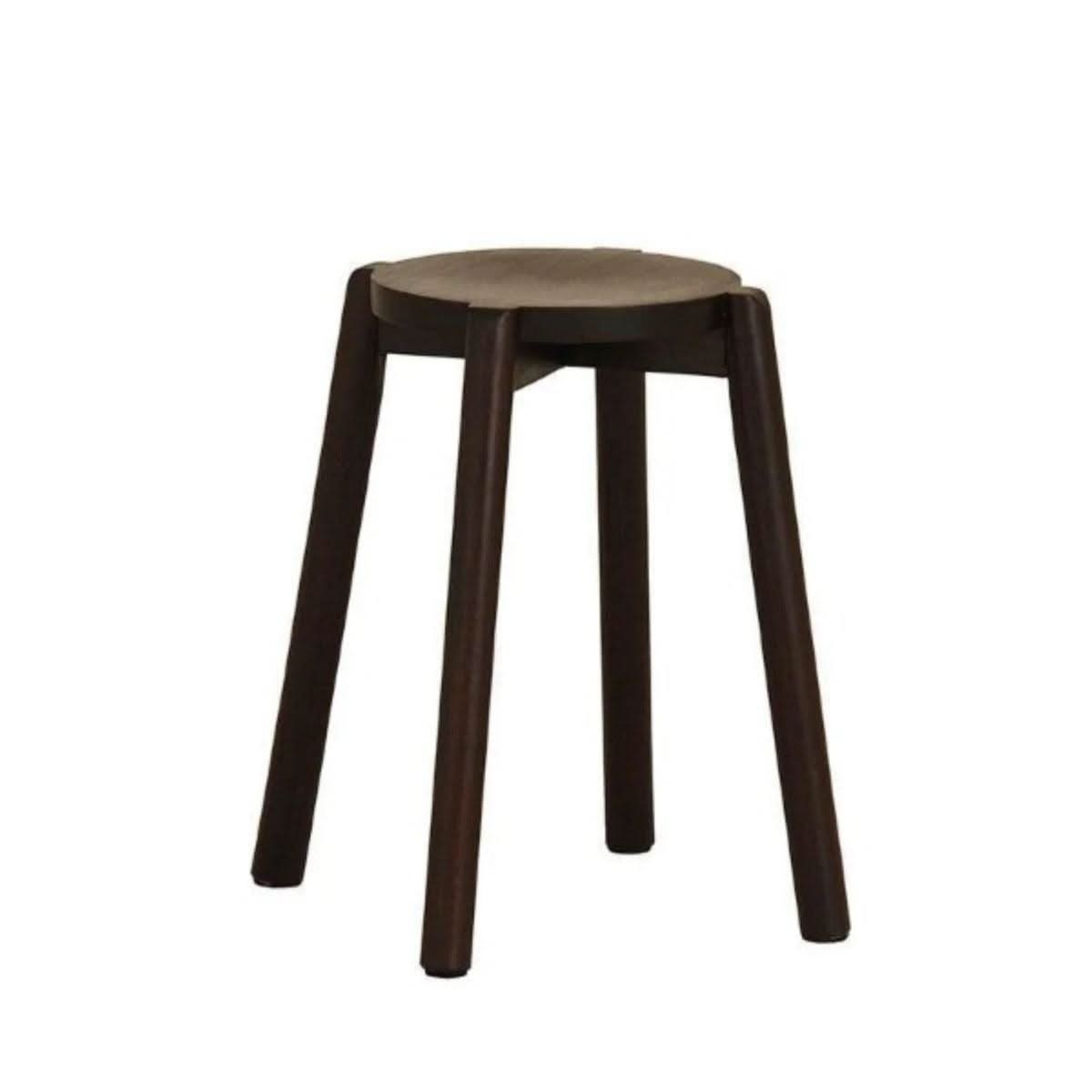 MAVERICK ROUND DINING STOOLS IN CHOCOLATE SET OF 4