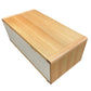 MAXWELL 2-DRAWER TASSIE OAK COFFEE TABLE IN CLEAR LACQUER MADE TO ORDER - MyChocolateWood