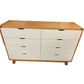 MAXWELL 8 DRAWER TASSIE OAK DRESSER IN CLEAR LACQUER MADE TO ORDER - MyChocolateWood