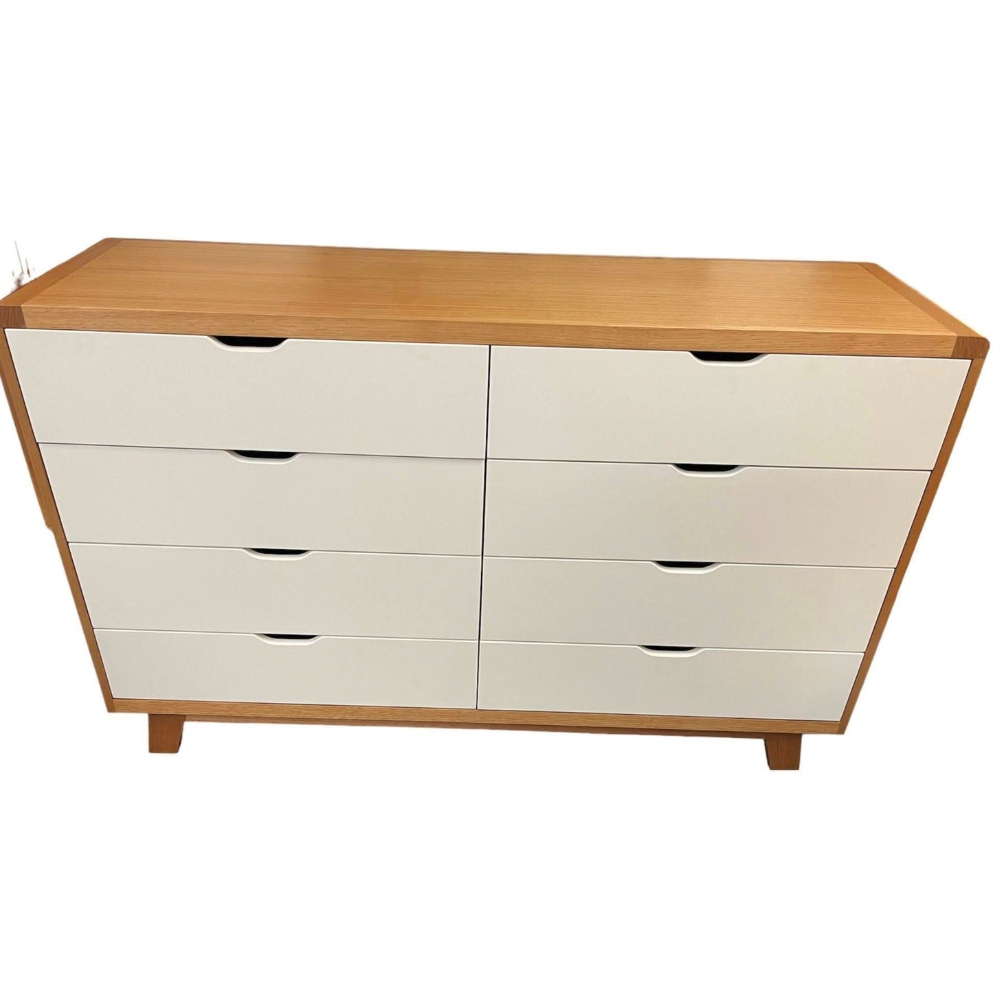 MAXWELL 8 DRAWER TASSIE OAK DRESSER IN CLEAR LACQUER MADE TO ORDER - MyChocolateWood