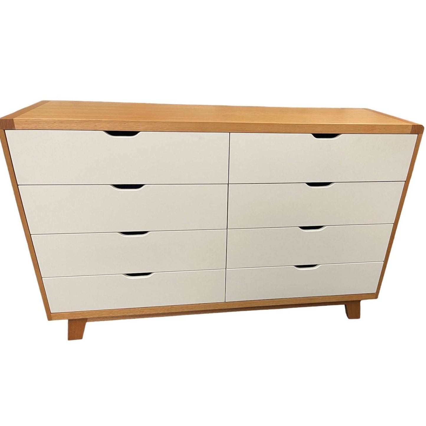 MAXWELL 8 DRAWER TASSIE OAK DRESSER IN CLEAR LACQUER MADE TO ORDER - MyChocolateWood
