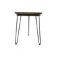 MAYO ROUND MANGO WOOD LAMP/SIDE TABLE IN A RUSTIC FINISH - MyChocolateWood