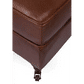 MEDITERRANEAN AGED LEATHER OTTOMAN IN ORIGINAL AGED LEATHER - MyChocolateWood