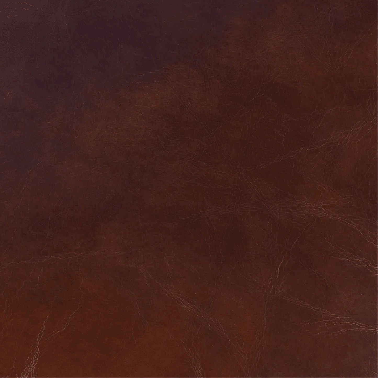MEDITERRANEAN AGED LEATHER OTTOMAN IN ORIGINAL AGED LEATHER