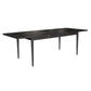 Medrano Oak Sandblasted Black Extension Dining Table by MyChocolateWood, 170/230cm with sleek modern design