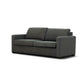 MELINDA FABRIC PULLOUT SOFA BED WITH MEMORY FOAM QUEEN MATTRESS IN CHARCOAL - MyChocolateWood