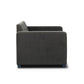 MELINDA FABRIC PULLOUT SOFA BED WITH MEMORY FOAM QUEEN MATTRESS IN CHARCOAL - MyChocolateWood