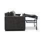 MELINDA FABRIC PULLOUT SOFA BED WITH MEMORY FOAM QUEEN MATTRESS IN CHARCOAL - MyChocolateWood