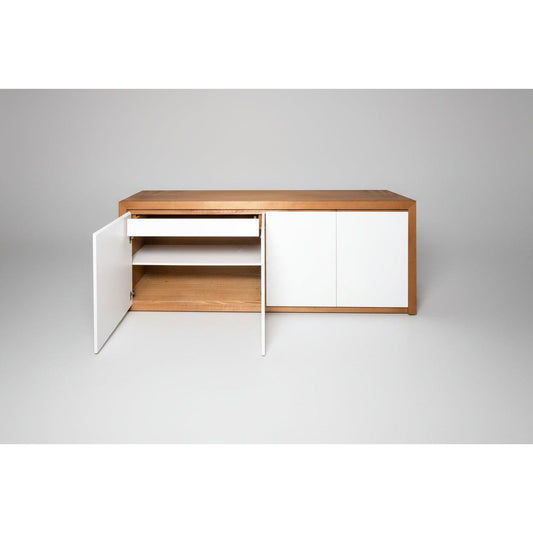 MELLISA BUFFET/SIDEBOARD IN TASSIE OAK WITH 4 POLYURETHANE DOORS - AUSTRALIAN CUSTOM MADE