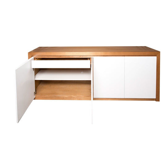 MELLISA BUFFET/SIDEBOARD IN TASSIE OAK WITH 4 POLYURETHANE DOORS - AUSTRALIAN CUSTOM MADE - MyChocolateWood