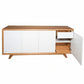 MELLISA BUFFET/SIDEBOARD IN TASSIE OAK WITH 4 POLYURETHANE DOORS - AUSTRALIAN CUSTOM MADE - MyChocolateWood