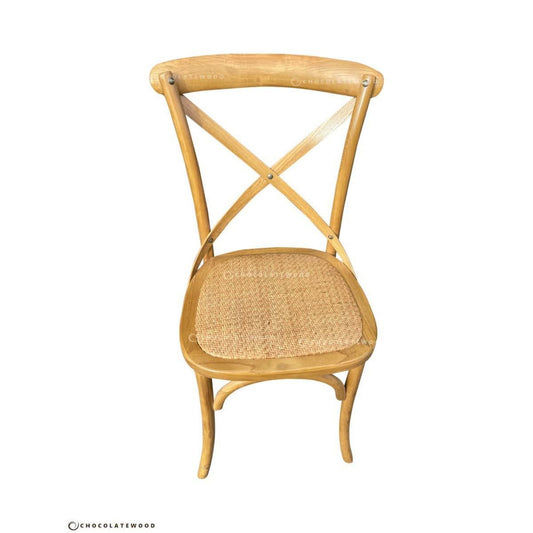 MELROSE DINING CHAIR IN ELM WOOD WITH A NATURAL FINISH - MyChocolateWood