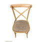 FITAN SOLID OAK SQUARE DINING TABLE (90 X 90) NATURAL + 4 MELROSE SOLID OAK CROSSBACK CHAIRS NATURAL - MyChocolateWood