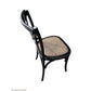 Melrose Solid Oak Dining Chair in Black Rubbed - Chocolate Wood
