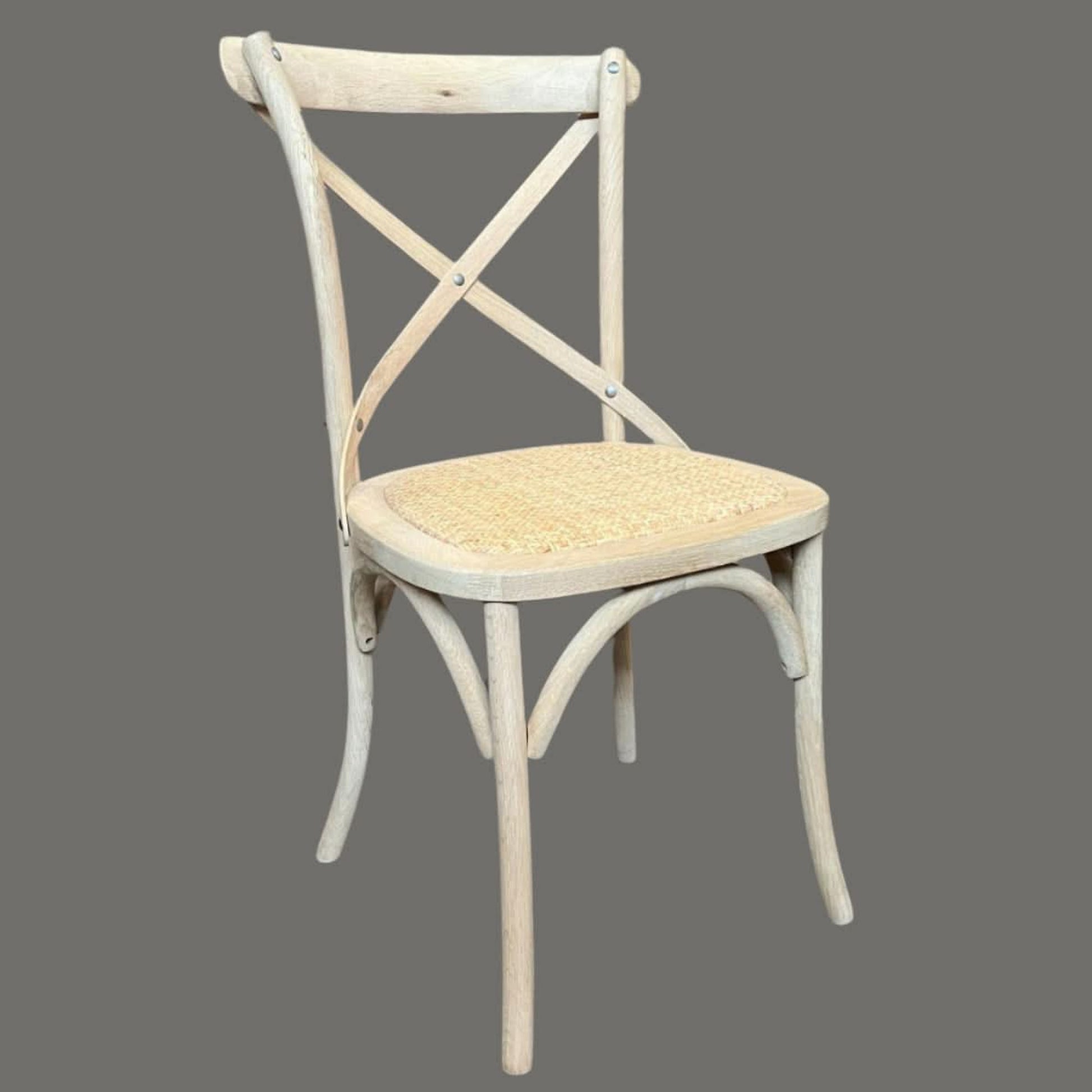 Melrose Elm Wood Dining Chair in Raw - Chocolate Wood