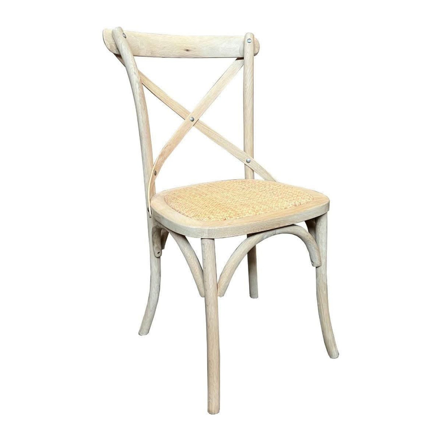Melrose Elm Wood Dining Chair in Raw - Chocolate Wood