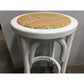 Melrose Solid Oak Bar Stool 65cm in White - Chocolate Wood