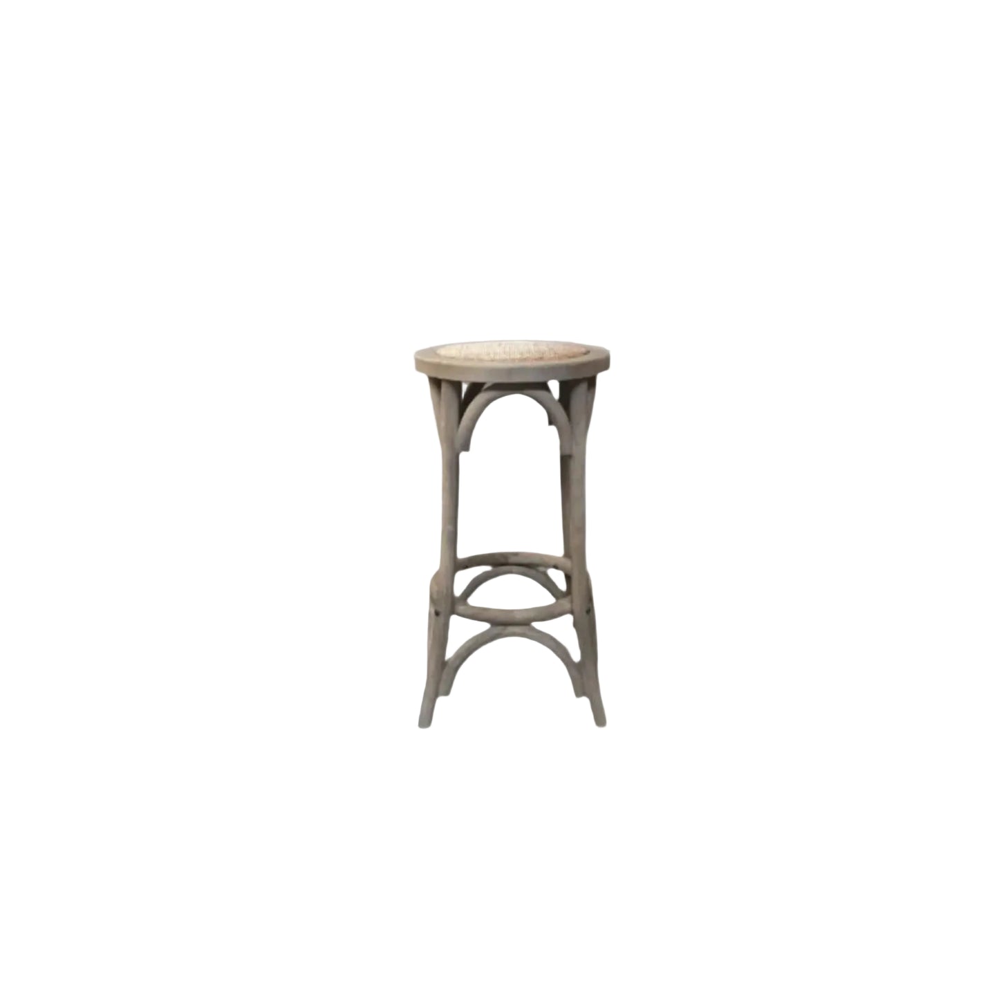 MELROSE SOLID OAK BAR STOOL IN GREY 65CM HIGH - MyChocolateWood