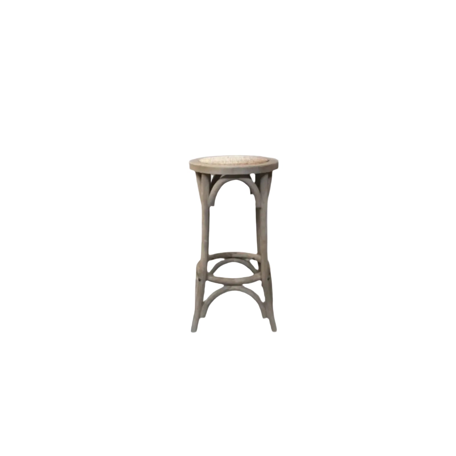 MELROSE SOLID OAK BAR STOOL IN GREY 65CM HIGH - MyChocolateWood
