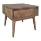 METRO SOLID MANGO WOOD TIMBER SIDE TABLE WITH DRAWER - MyChocolateWood