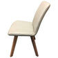 MILA TOP GRAIN LEATHER SWIVEL DINING CHAIR IN MOCHA - MyChocolateWood